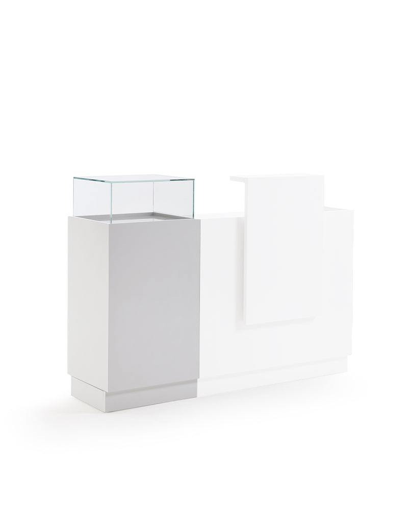 Light - White display module for reception desk